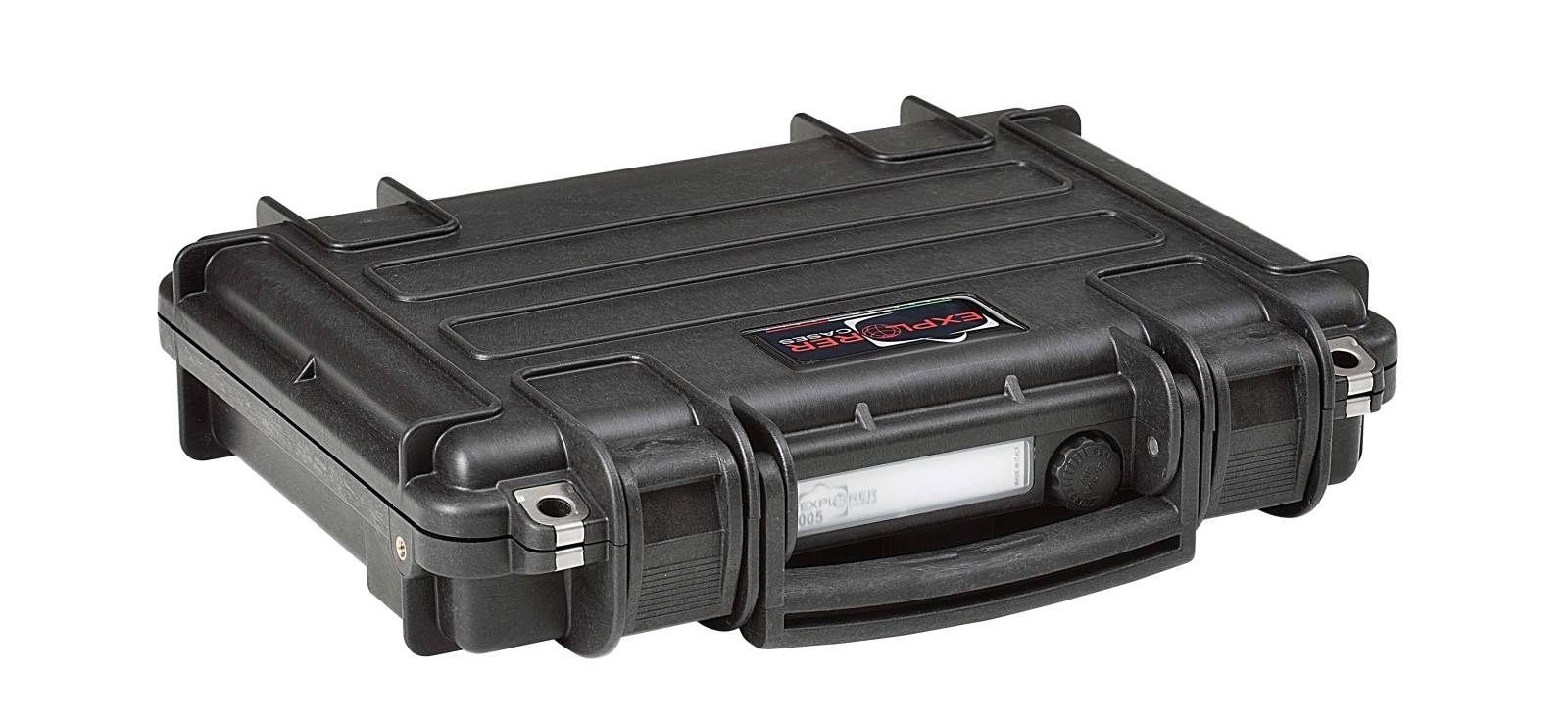 Explorer Single Pistol Case Black 2-Layer Foam US Flag 11.81x8.27x2.28 Inch