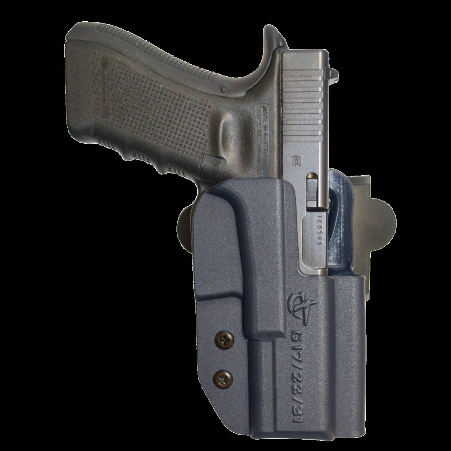 Comp-Tac International OWB Kydex Modular Holster for Glock 26 Gen 5, Right Hand, Black