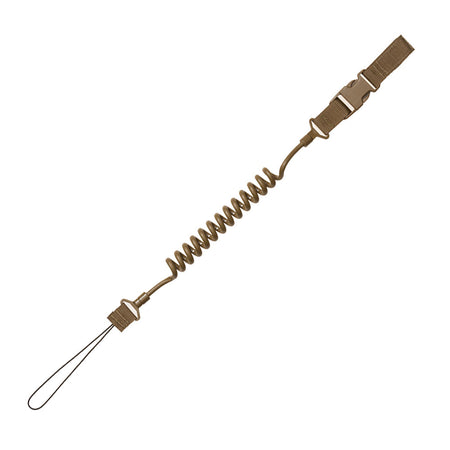 Tac Shield Pistol Lanyard Coyote for Belt or Vest Attachment