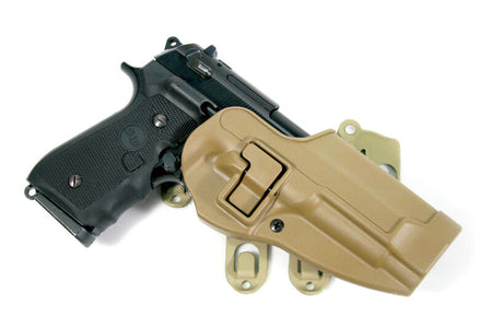 Blackhawk SERPA CQC Holster for Beretta 92/96 Left Hand Coyote Tan Strike/MOLLE