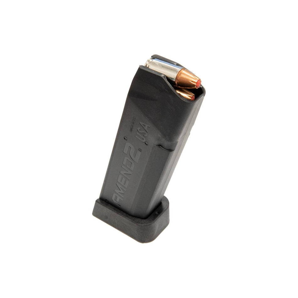 Amend2 Glock 43X MOD-3 9mm 14-Round Black Polymer Handgun Magazine (100/Case)