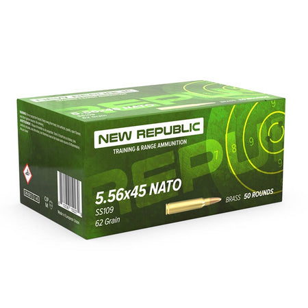 New Republic Training & Range SS109 5.56x45mm NATO 62 gr FMJ ammo