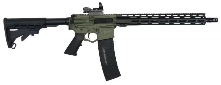 ATI Omni Hybrid RIA 5.56x45 NATO 16" Barrel 15" M-LOK Rail 60-Round BFG Red/Green Duo Sight M4 Stock