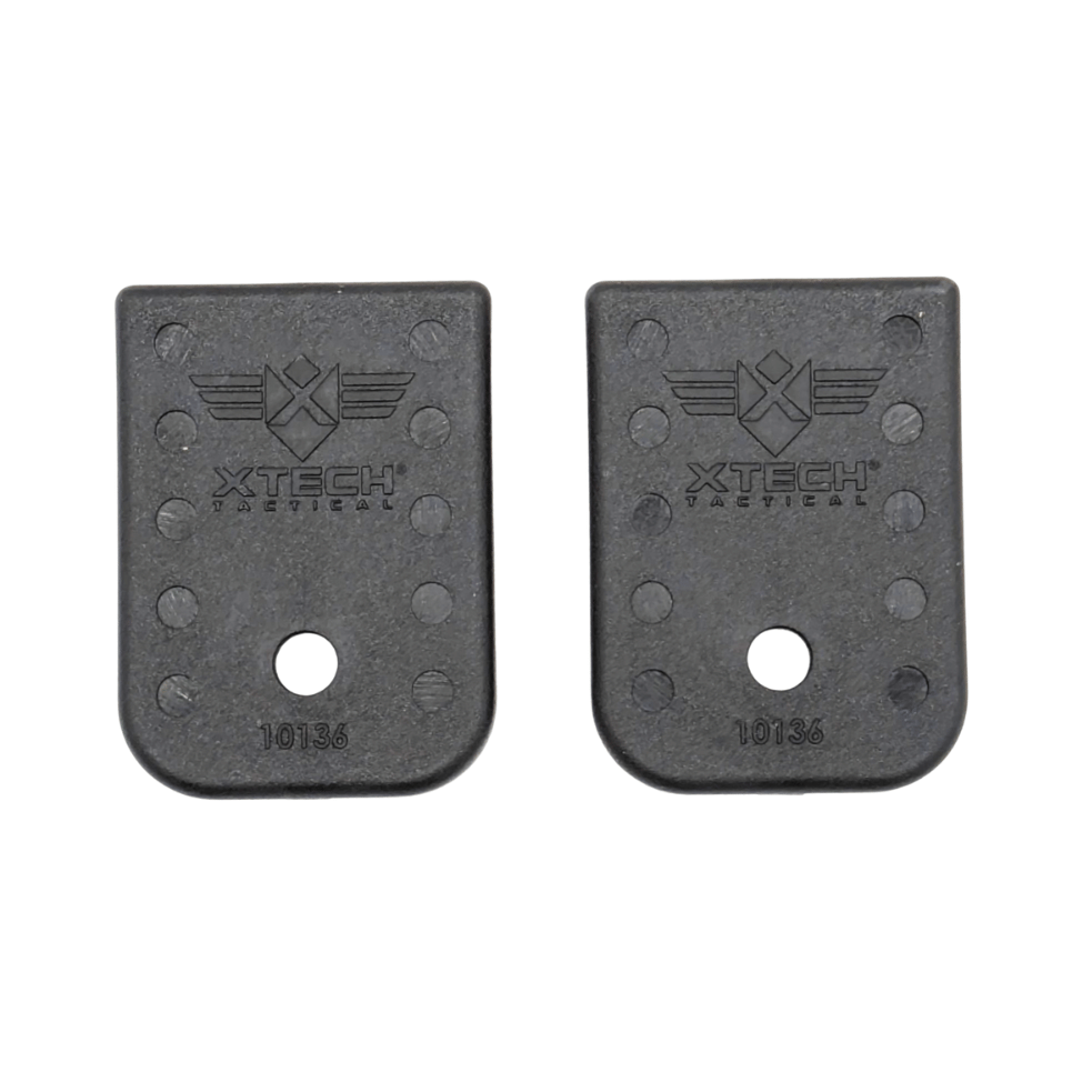 Xtech 2-Pack Enhanced Magazine Baseplates for Glock 9mm/.40 Double Stack