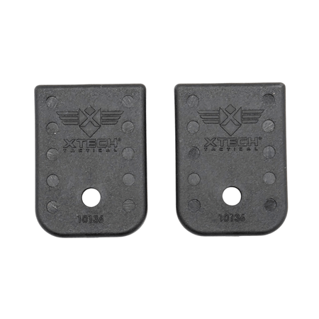 Xtech 2-Pack Enhanced Magazine Baseplates for Glock 9mm/.40 Double Stack
