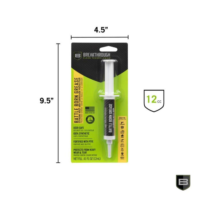 Breakthrough Clean Battle Born 100% Synthetic PTFE Grease 12cc Syringe