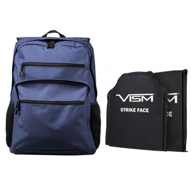 NcStar Guardian Backpack Navy Discreet with 10"x12" Front and Back Level IIIA Ballistic Soft Panels