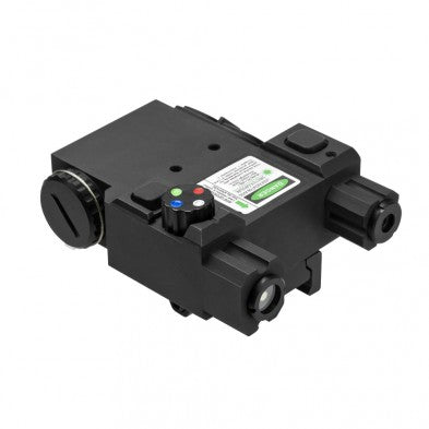 NcStar Green Laser with 4x LED Navigation Light Locking QR Picatinny Mount and Pressure Switch