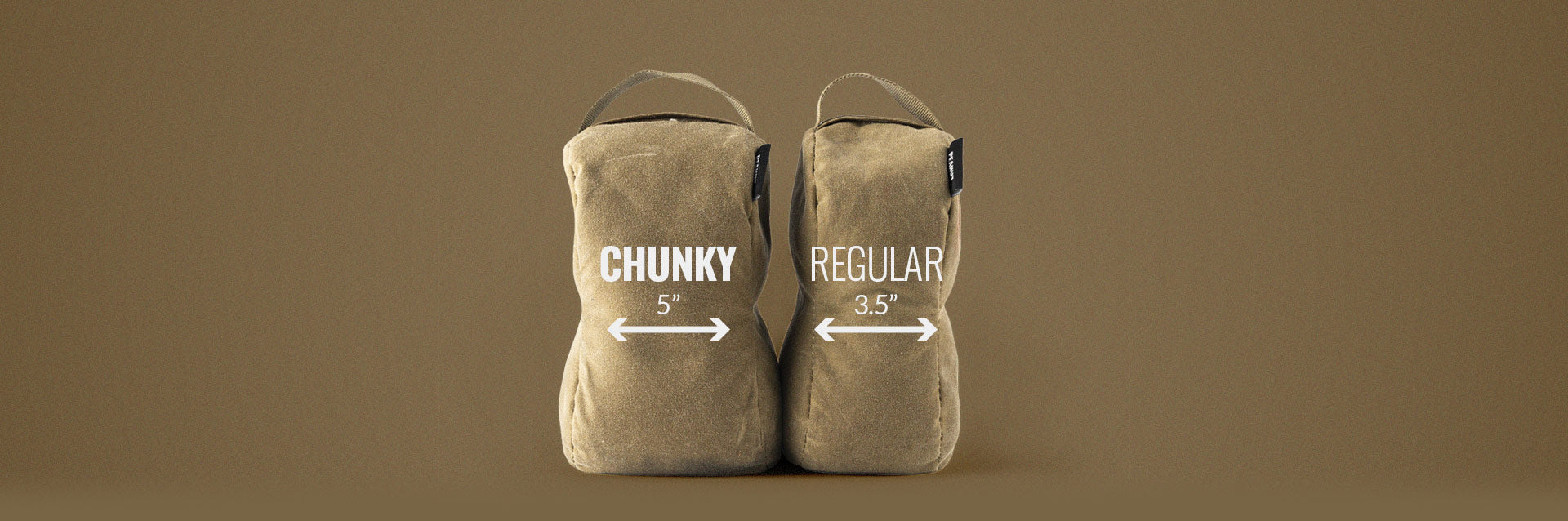 MDT Chunky Peanut Support Bag - Waxed Canvas SPEX Lite 5125 Fill Grulla