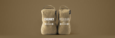 MDT Chunky Peanut Support Bag - Waxed Canvas SPEX Lite 5125 Fill Grulla