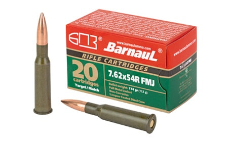 Barnaul Brown Bear 7.62x54mmR 174 gr FMJ ammo