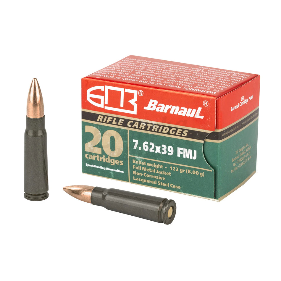 Barnaul  7.62x39mm 123 gr FMJ ammo