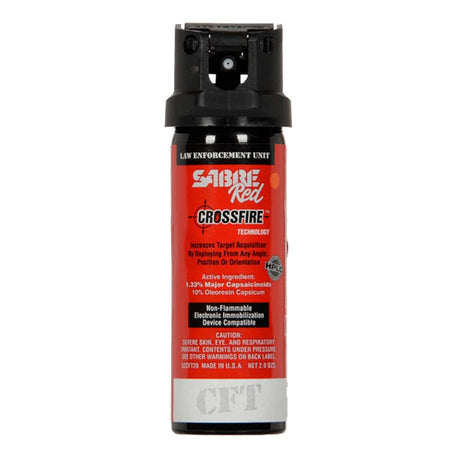 SABRE LAW RED Crossfire 2oz Stream MK-3.5 1% OC 1% Tear Gas 25-Pack