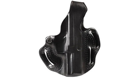 DeSantis Thumb Break Scabbard Leather Holster for H&K VP9/VP40, Black, Right Hand