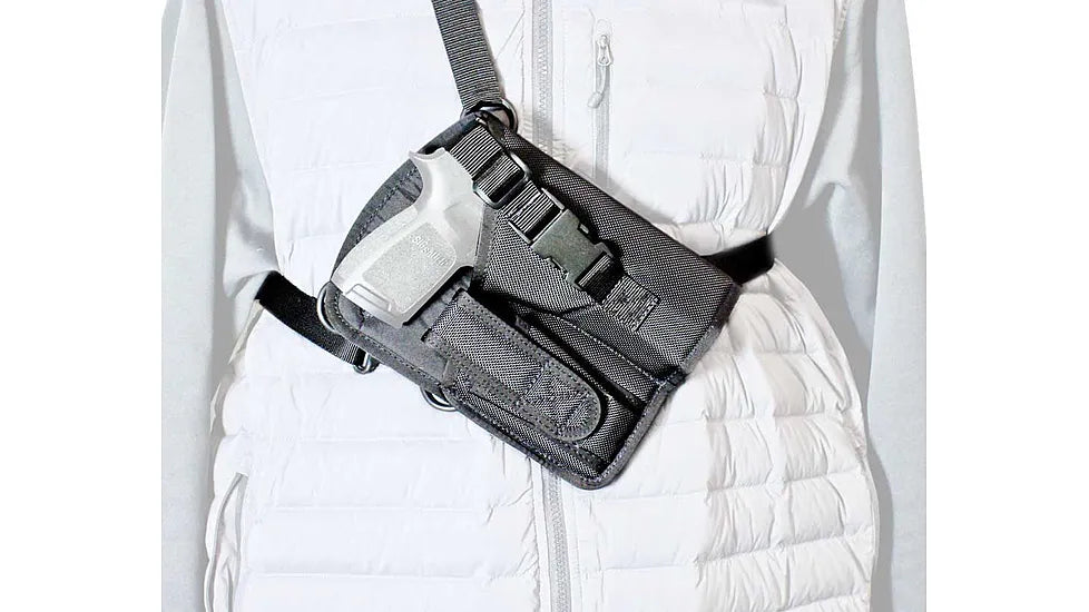 DeSantis Yukon Shoulder Holster LH Black Nylon Adjustable Harness Large Semi-Auto