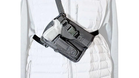 DeSantis Yukon Shoulder Holster LH Black Nylon Adjustable Harness Large Semi-Auto
