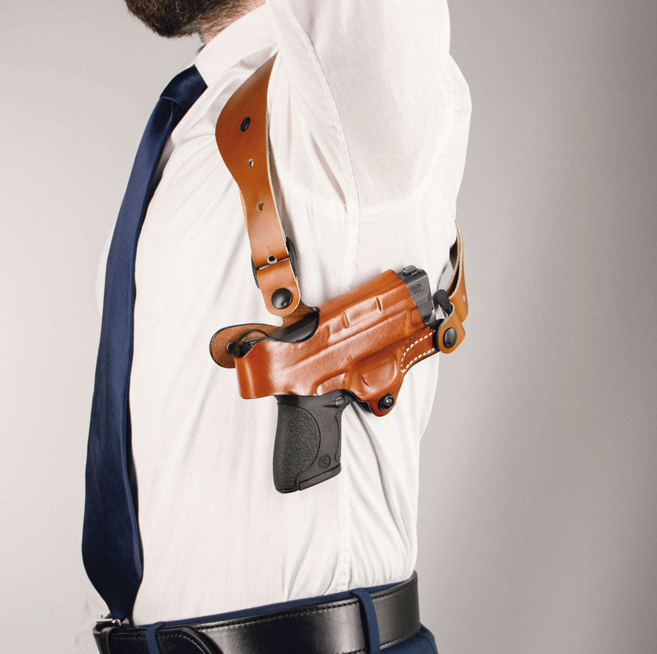 DeSantis NY Undercover Rig Shoulder Holster Left Hand for Glock 17/19/22/23/26/27