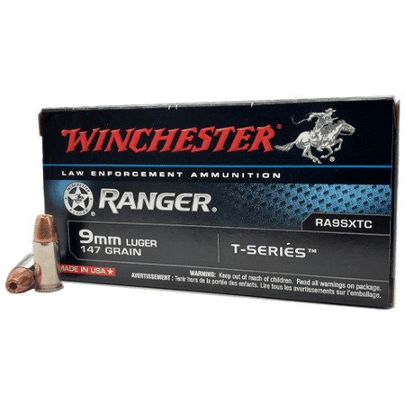 Winchester Ranger T-Series 9mm Luger / Parabellum 147 gr JHP ammo