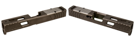 Shark Coast Greasy Glock 19 Gen 3 Black Slide with RMR Optic Cut
