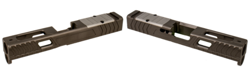 Shark Coast Greasy Glock 19 Gen 3 Black Slide with RMR Optic Cut
