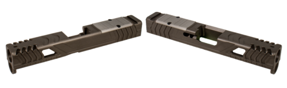 Shark Coast Method Glock 43X Black Slide with Shield RMSc Optic Cut