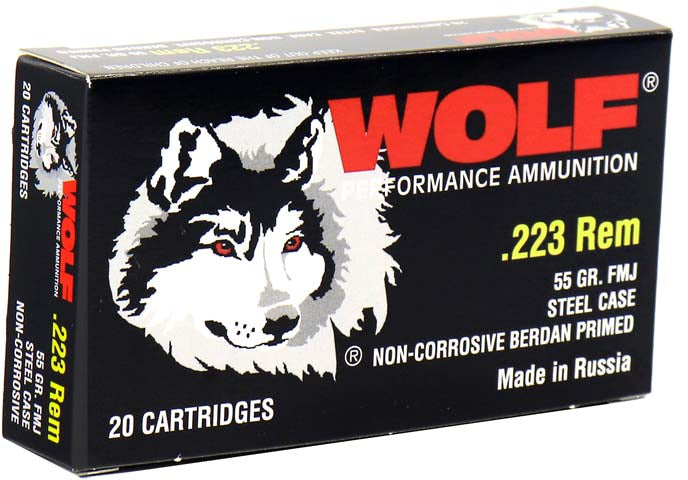 Wolf Performance .223 Remington 55 Gr FMJ