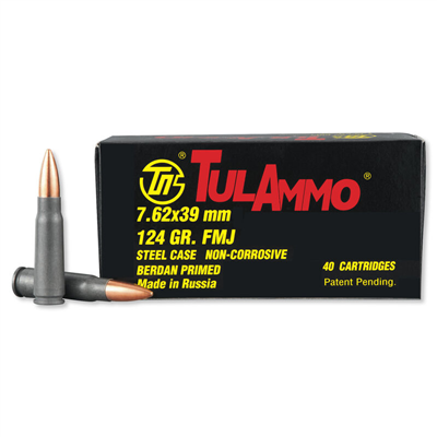 Tulammo TULA 7.62x39mm 124 gr FMJ ammo