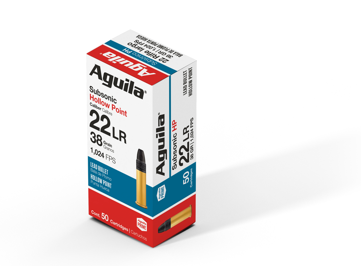 Aguila Subsonic .22 Long Rifle 40 gr LSHP ammo