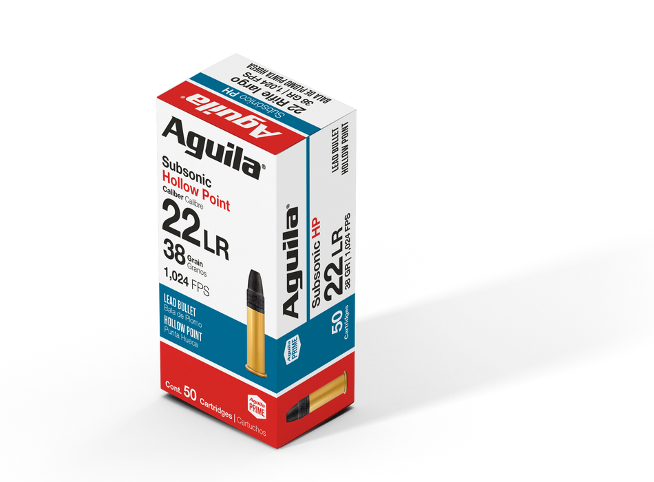 Aguila Subsonic .22 Long Rifle 40 gr LSHP ammo