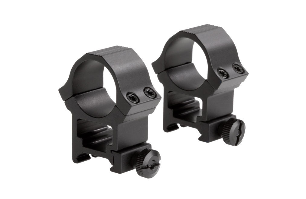 Sun Optics 1-Inch High Sport Rings Black