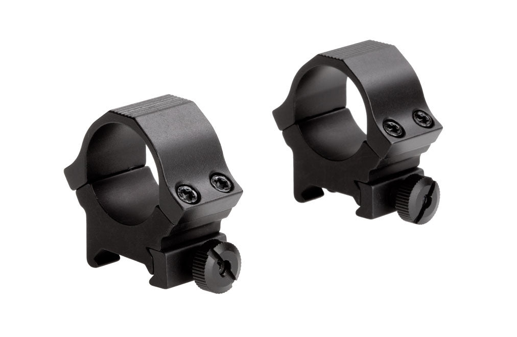 Sun Optics 1-Inch Medium Sport Rings Black