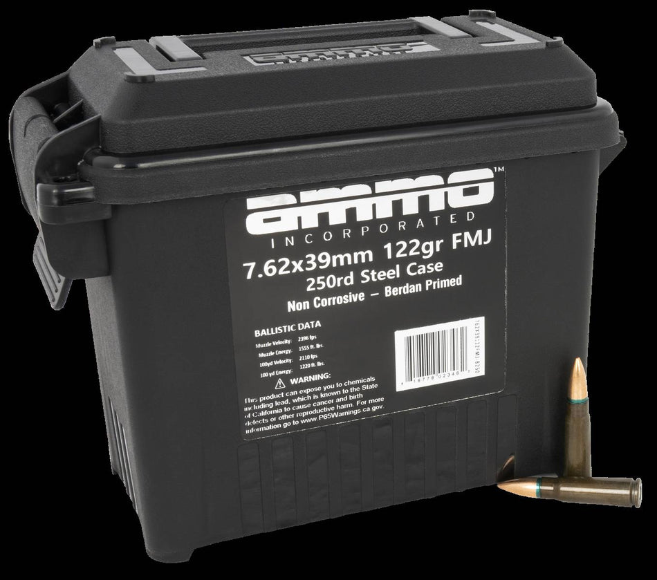 Ammo Inc Signature Target 7.62x39mm 122 gr FMJ ammo