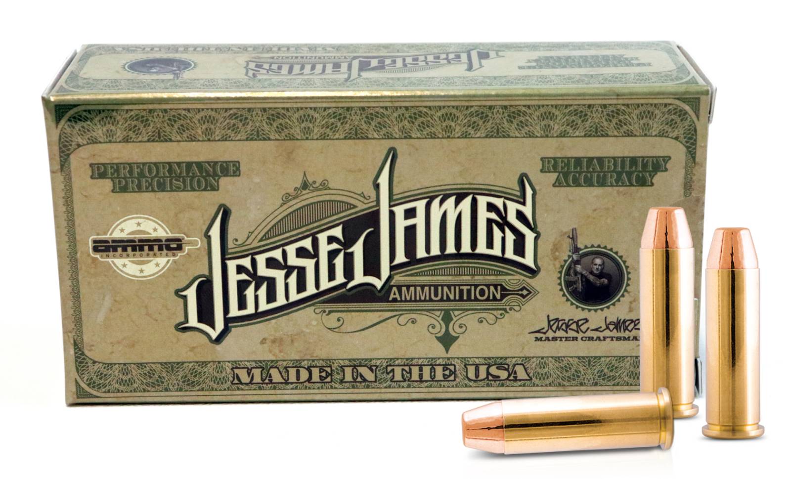 Ammo Inc JESSE JAMES .38 Special 125 gr TMC ammo