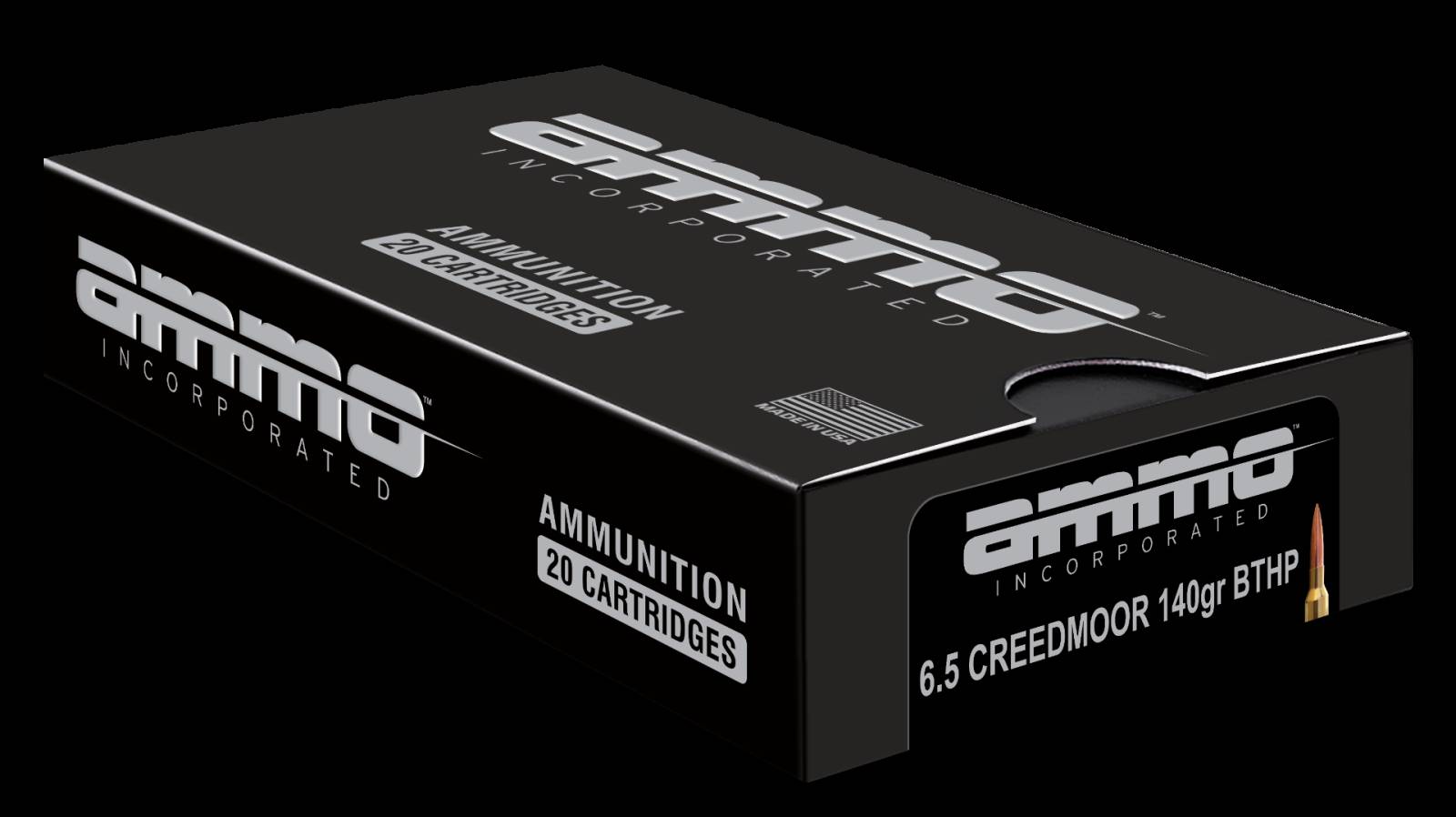 Ammo Inc 65CM140BTHPA20 Match   140 Grain 6.5mm Creedmoor
