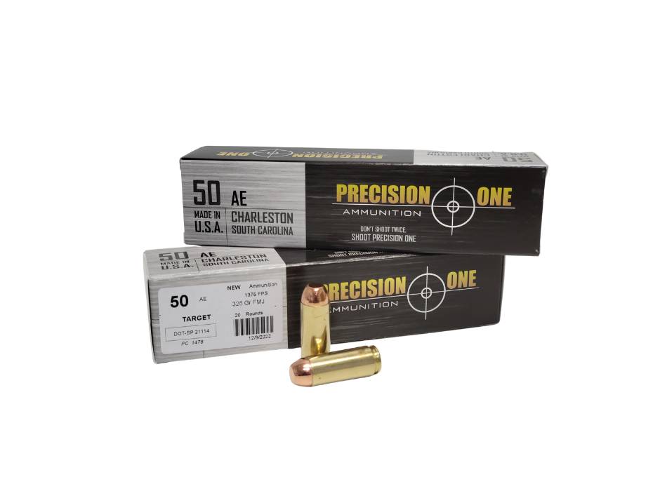 Precision One  .50 AE 325 gr FMJ ammo