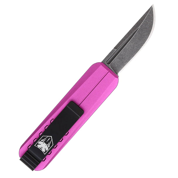 CobraTec CALI 928 Purple Drop Point Non-Serrated Folding Knife