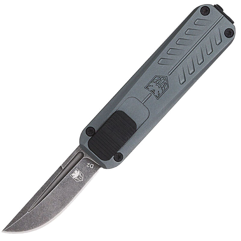 CobraTec CALI 928 Gray Drop Point Non-Serrated Folding Knife