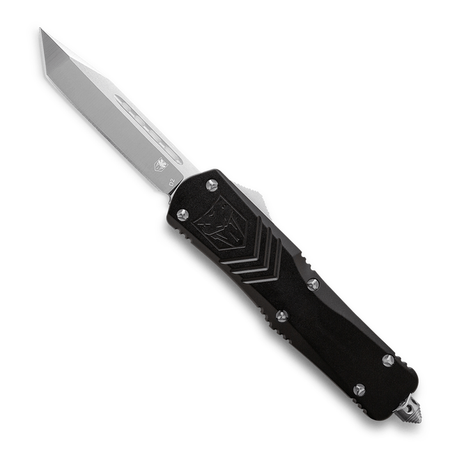 CobraTec Large Black FS-X Tanto Blade Non-Serrated OTF Knife