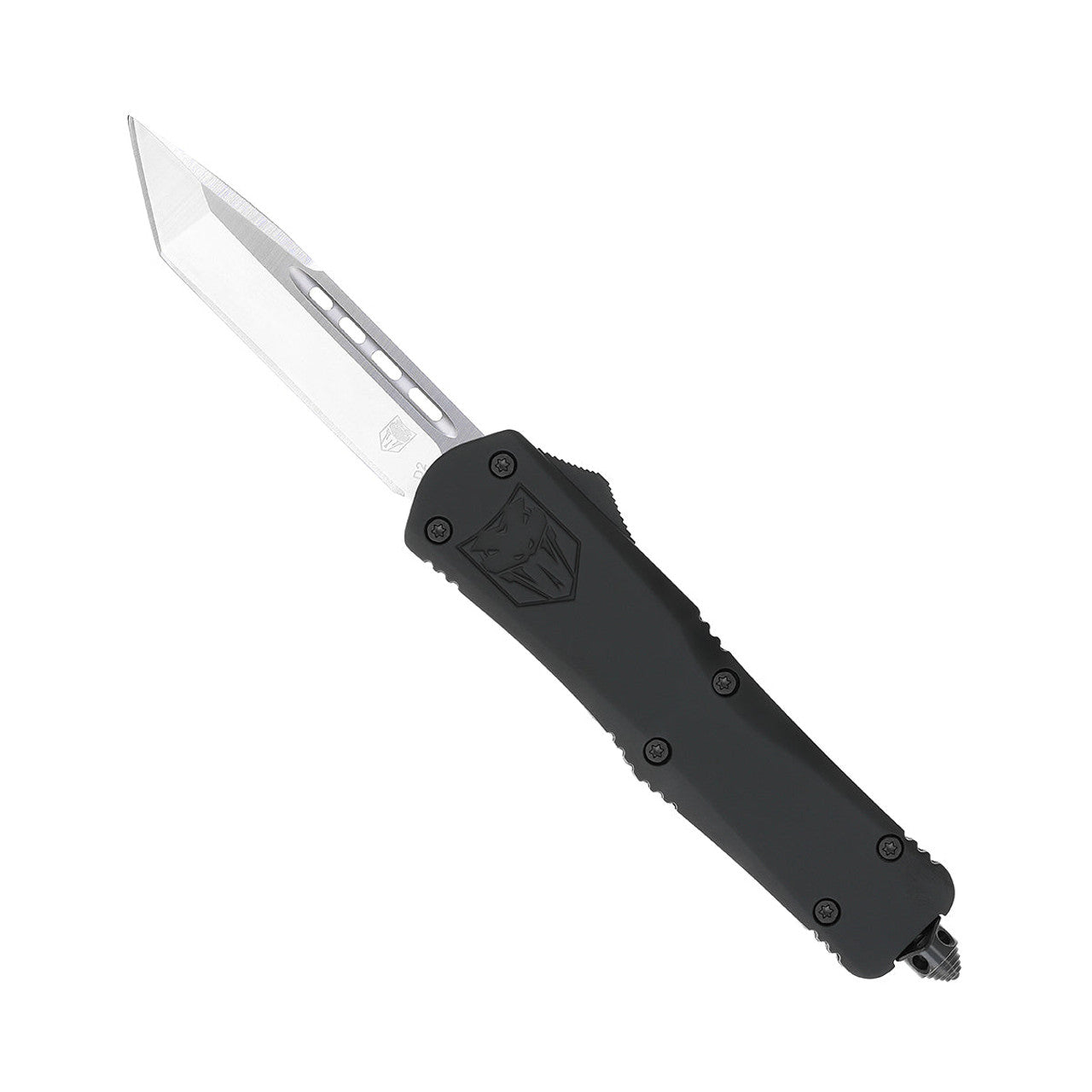 CobraTec Large Black FS-3 Tanto Non-Serrated OTF Knife