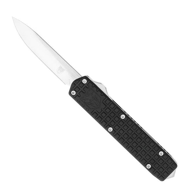 CoBRATec Small Warrior Black M390 Drop Point OTF Knife Non-Serrated