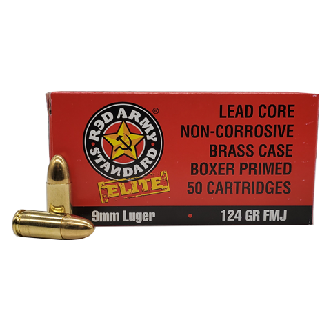 Century Arms Red Army Standard Elite 9mm Luger / Parabellum 124 gr FMJ ammo