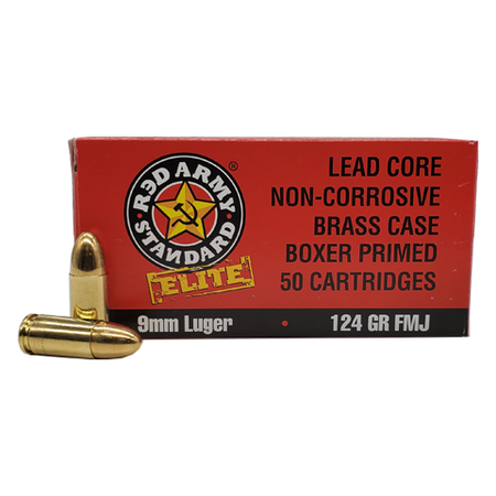 Century Arms Red Army Standard Elite 9mm Luger / Parabellum 124 gr FMJ ammo