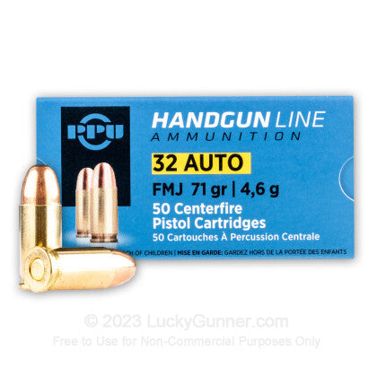 Prvi Partizan  .32 ACP 71 gr FMJ ammo
