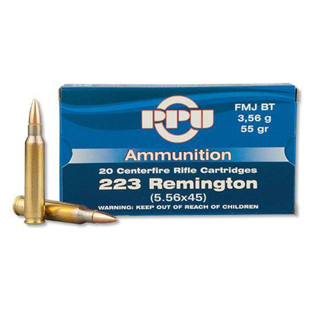 Prvi Partizan PPUCenterfire .223 Remington 55 gr FMJ ammo