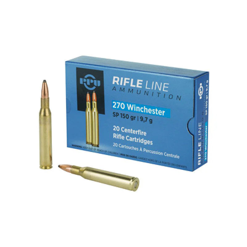 Prvi Partizan PPUCenterfire .270 Winchester 150 gr JSP ammo