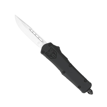 CobraTec Small Black FS-3 Drop Point Non-Serrated OTF Knife