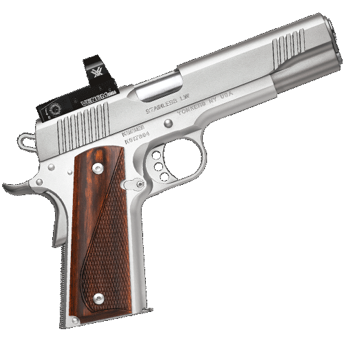 STAINLESS LW 1911 9MM W/RED DOT