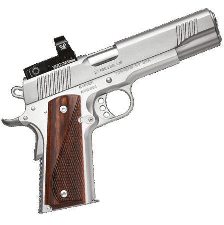 STAINLESS LW 1911 9MM W/RED DOT
