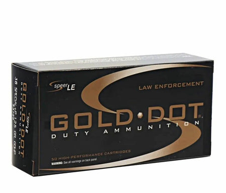 Speer Gold Dot LE Duty +P .38 Special 125 Gr JHP