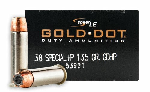 Speer Gold Dot .38 Special 135 gr JHP ammo